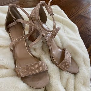 Kelly and Katie rose colored sandals